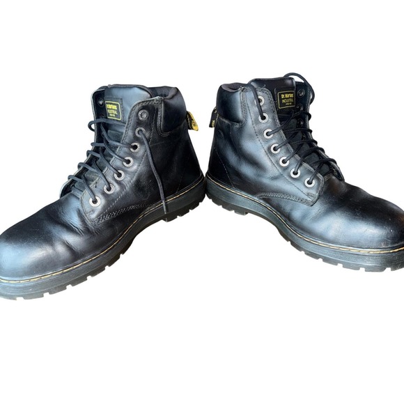 Dr. Martens ** RARE Industrial Steel Toe Work Boots Men's 13 US Black Safety - Picture 3 of 12